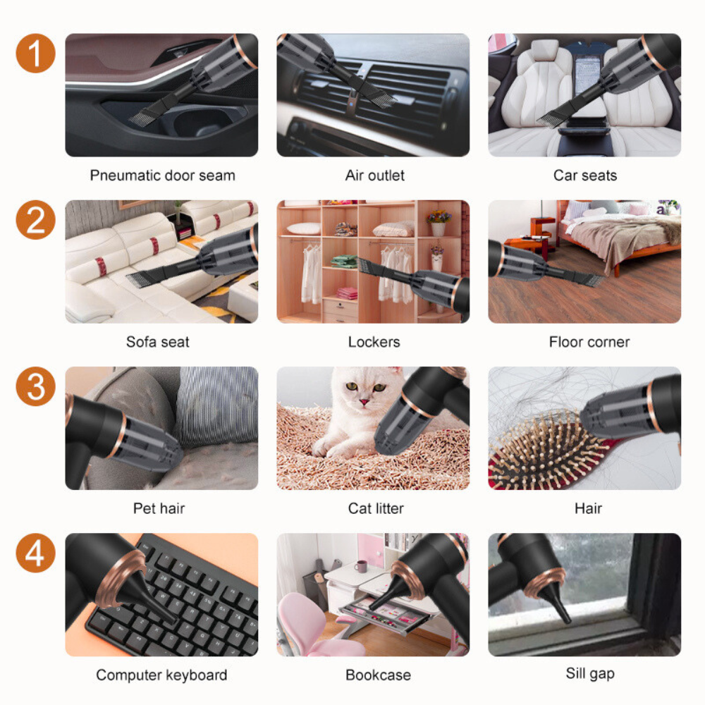 ππ¨ Mini Wireless Car Vacuum Cleaner β Powerful & Portable