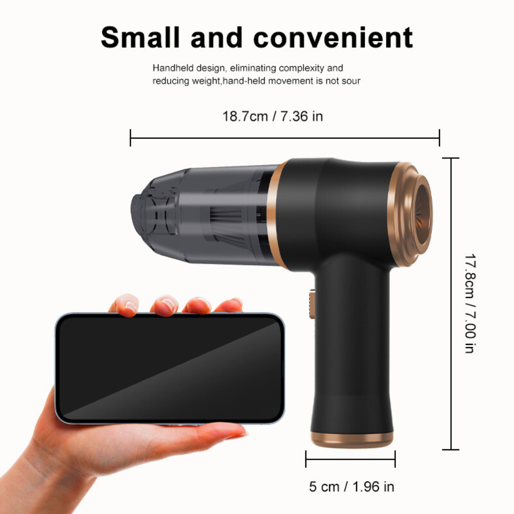 ππ¨ Mini Wireless Car Vacuum Cleaner β Powerful & Portable
